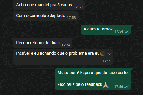 Resultado real de usuário 1