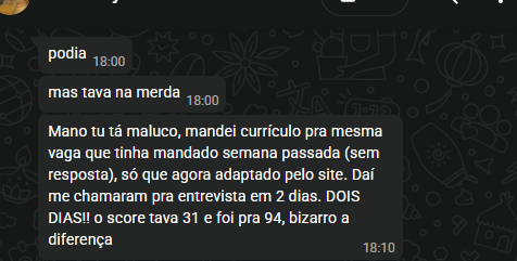 Resultado real de usuário 2